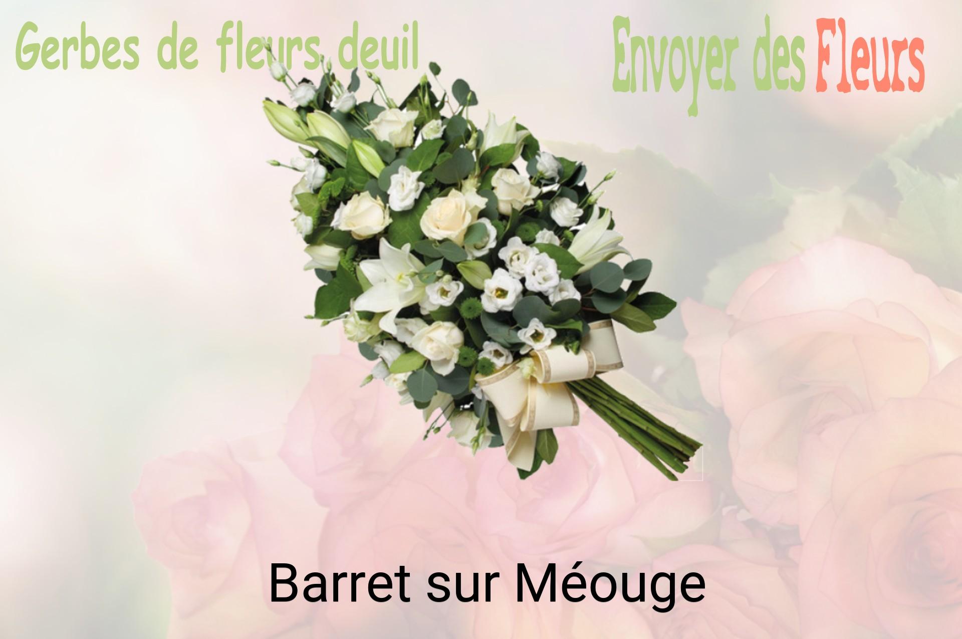 Gerbe de fleurs de deuil livrée à Barret-sur-Méouge